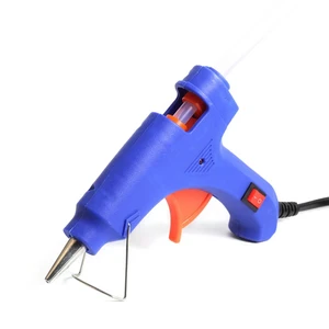 Hot Glue Gun 20W Blue Glue Gun Hot Melt Glue Gun with Indicator Light Diy Tools Hand Tools