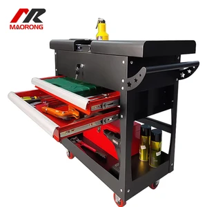 MaoRong 2 Drawers Lockable Waterproof Steel Metal Tool Box Roller Cabinet Trolley Cart OEM ODM