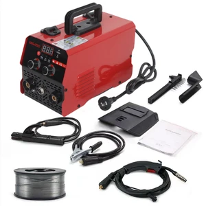 MIG-250 220V Portable Welding Machine 3-in-1 Mma Lift Tig Igbt Inverter Gasless Mig Welder 0.8mm Solid Wire Diameter