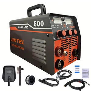 MIG-600 No Gas Welder Flux Cored MIG /Tig/Arc Welder 220V Portable Gasless Mig Welding Machine Welder 3 in 1 Mig Mma Tig