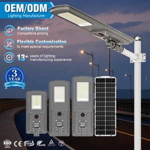 Superior Quality CE ROHS Certified Outdoor Ip65 100W 150W 200W Integrated Aluminum Outdoor Led Solar Street Light