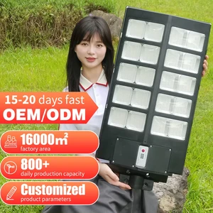 All in One Solar Street Light with High Wattage and Motion Sensor Outdoor Waterproof ABS Material Solar Street Light