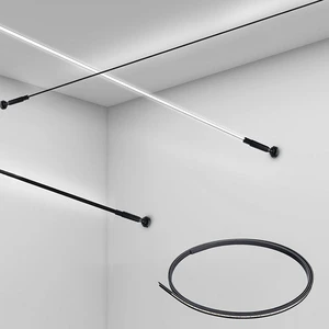 DIY Minimalist Skyline Linear Light Sconce Led Wall Washer Light Ceiling Tracklight Creative Steel Aisle COB Led Strip Lights