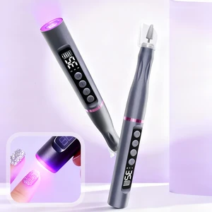 Rechargeable Nail Drill Machine 35000 RPM Professional Electric Cordless E File Portable Manicure Kit For Salon Home