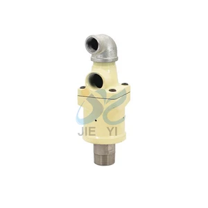 DN32 Dual Flow Casting Material 360 Degree Rotating Taiwan 323DTW High Speed Cooling Water Rotary Joint BSPT Thread Connection