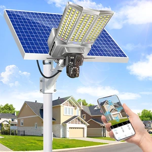 Customize Landscape Roads Lamp With High Lumens Security CCTV Camera Led Solar Powered Solar Street Light Outdoor
