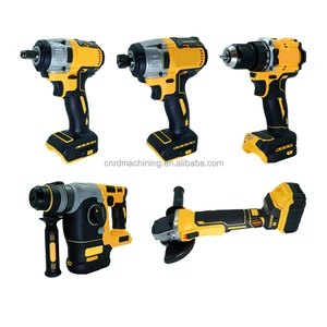 Complete Cordless Power Tool Kit DW With Drill Wrench Grinder And Hammer For Contractors