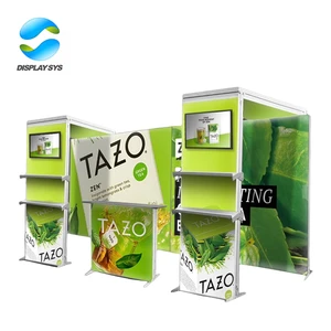 Portable Foldable Trade Show Booth with Lighting and Light Box Advertising Customizable Size for Exhibitions