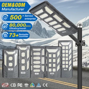 Factory Price ABS Smd Ip66 Waterproof Outdoor Road Lamp 300w 500w 1000w 2000w Integrated All in One Solar Led Street Light
