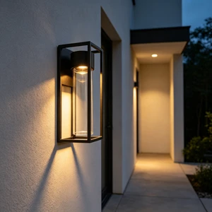 New Minimalist Creative Square Outdoor Patio Wall Lamp Garden Decorative Waterproof IP44 Aluminum LED Wall Light