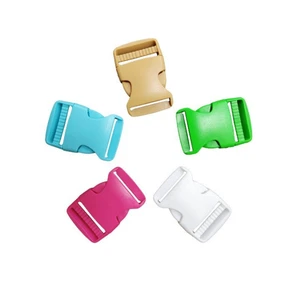 Wholesale Plastic Side Quick Release Buckles for Bags 10mm 20mm 25mm 32mm Black pink Color Plastic Insert Press Button Buckle