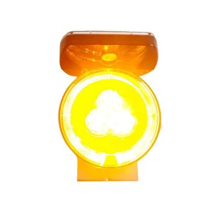 Waterproof Solar Traffic Lights Guardrail Contour Strobe Lights for Vehicle Emergencies for Corrugated Guardrails Cement
