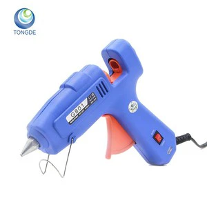 20W Professional High Temp Silicone Hot Melt Glue Gun with 7mm Glue Sticks for DIY Packing & Stainery Work
