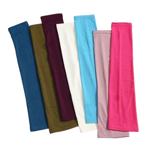 Wholesale Price Running Arm Sleeves Anti-Uv Protection Solid Color Polyester Adult Sleeve For Outdoor Sports for Men Womens