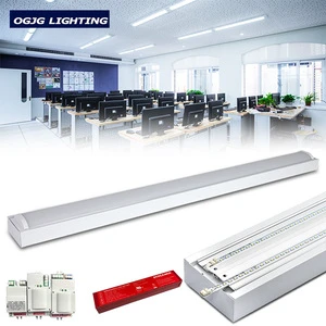 Surface Mounted LED Indoor Wraparound Ceiling Linear Lights with Dimming Emergency Backup & Motion Sensor 5-Year Warranty