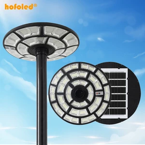 1500W 2000W ABS Circular Dusk to Dawn Integrated Solar Panel Motion Sensor UFO Outdoor IP65 LED Solar Street Light for Garden