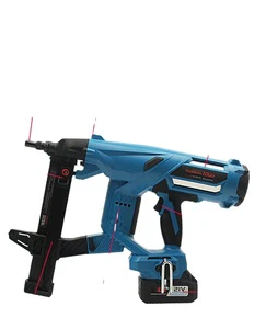 Electric Steel Nail Gun Pure Battery Powered Cordless Shot Concrete Nail Gun Door and Window Nailer Nail Gun