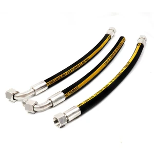 High Pressure Resistance Black Rubber Hydraulic Hose R2at 1/4