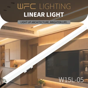 Outdoor Aluminum Alloy Linear Light-Uniform Illumination Embedded Design High CRI 90 Dimmable