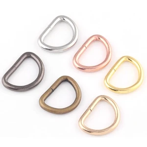 Metal D Ring Heavy Duty Strong Webbing Ring Buckle for Bag Strap Belt Purse DIY Bag Accessories