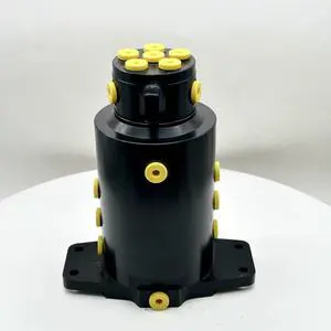 YHZ-10-9 10 Passage Hydraulic Rotary Union Center Swivel Joint 25MPa for Excavator Construction Machinery Parts