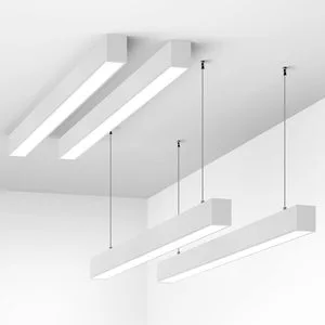 OEM Led Linear Light System 35W 55w Led Strip Hanging Aluminum Profile Led Linear Light For Office Mall Supermarket