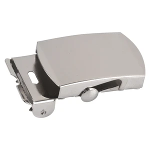 Metal Belt Buckles for Leather and Elastic Fabric Insert Press Button Buckle
