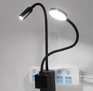 Aluminum Hotel Flexible Bed Lamp in Wall Modern Bedroom Compact Spotlight Dimmable Reading CCT Socket TYPE C Night Plug Lamp