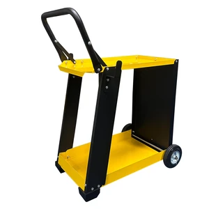 High Quality Mig Welding Steel Mig Welder Welding Machine Tool Trolley Cart 2 Layers With Wheel Storage of Welding Tools