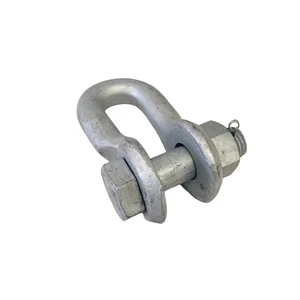 Galvanized Steel U Clevis Shackle for Linking Grid Power Fitting U Type Shackle Bolt China Supplier