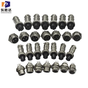 DSD M12 Aviation Connector 4PIN Waterproof Electrical Plug with Copper Contact 2PIN Power Adapter & 3PIN Connector