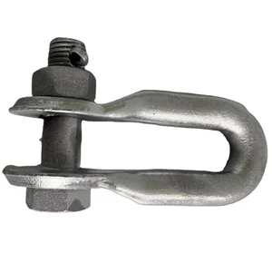 68.6 Kn Galvanized Rigging Equipment U Shackle Anchor Shackle Overhead Line Hardware Hot Dip Galvanized Power Accessories