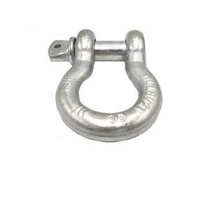 Jimo Factory Direct Supply Type D Hot Galvanized U-Shaped Shackle with Nut for Marine Heavy Duty Applications