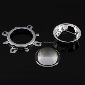 High Quality 30W 50W 100W LED 44mm Led Glass Reflector Cup Led Lens + Reflector Collimator + Fixed Bracket Drop