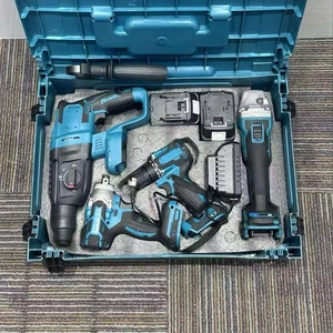 Factory Sell 4 in 1 Lithium Battery 5025 Tool Set High Quality Cordless Brushless Tools Set for Household Car Repair