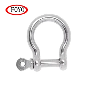 FOYO Marine Industrial Lifting Forged Stainless Steel Rigging Hardware-D Shackle Bow Shackle Captive Pin Replacement/Repair DIY