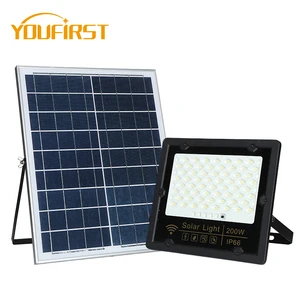 Waterproof Ip65 Integrated Outdoor Aluminum Floodlight Lamp Stadium 60W 100W 200W 300W Led Solar Flood Light