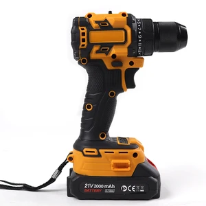 21V Lithium-ion Brushless Electric Battery Drill Hand Power Tools Cordless Brushless Drill