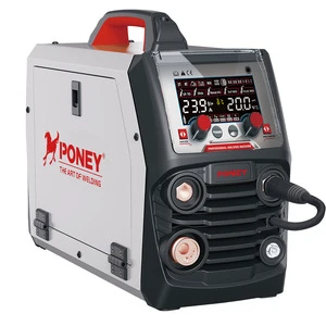 MIG 180AM LED Screen Inverter IGBT Single Pulse MIG/TIG/MMA Welder Aluminum Multifunction Welding MCU Mig Welding Equipment