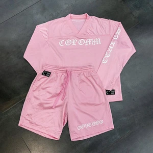 Custom Mesh Short And Mesh Jersey Set For Men Summer Shorts Mesh Two Piece Set