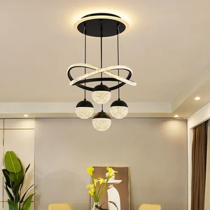 Modern Led Pendant Lamps Modern Luxury Starry Sky Ball Decoration Design With Romantic Indoor Chandeliers