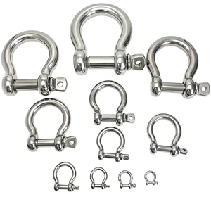 Hot Sale Casting Stainless Steel AISI304/316 D Shackle for Boats and Yachts