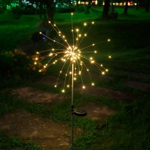 Dandelion Reed Step Decorative Lights Solar Energy LED Floor Lamp Outdoor Waterproof Garden Cross-border Table Lamp