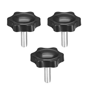 Female Nut Clamping M10 Thumb Knob Screw Aluminum Hevy Duty Steel Black Plastic Nylon Knob Thumb Screw With Nut