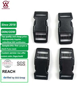 Wholesale Durable Plastic Side Release Buckle Custom Black Quick Release Clip for Outdoor Gear Factory OEM ODM Service