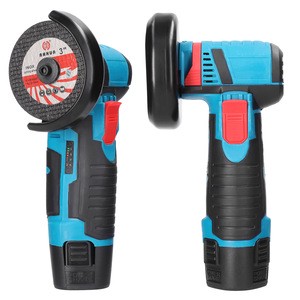 High Quality 12V Portable Mini Cordless Angle Grinder Industrial & Professional Grade for DIY with Metal Cut-Off Wheel
