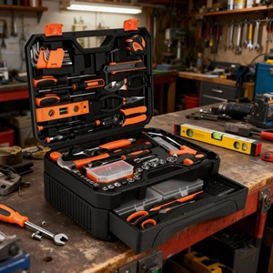 328-Piece Tool Set - Tool Kit Toolbox Storage Case with Drawer, General Household Hand Tool Kit Perfect for Home & DIY Repairs
