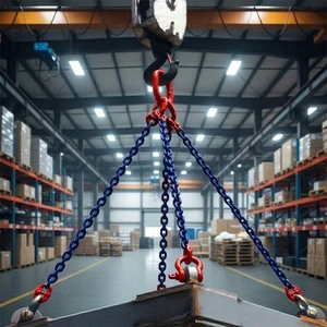 Z2LIFTING Grade 100 Alloy Steel Galvanized Welded Chain Lifting Slings EN 818 Standard Blue /Black Finish CE Certified