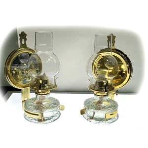 Nordic Antique Placed or Wall Mounted Glass Kerosene Lamp High Quality With Reflector Lighting Fixtures Outdoor Lights