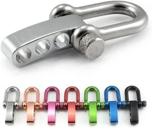 Buckle Alloy Shackle Clasp Adjustable Bow Screw Pin D Ring Shackles Antique Bronze Survival Bracelet Clasp Anchor Buckle for